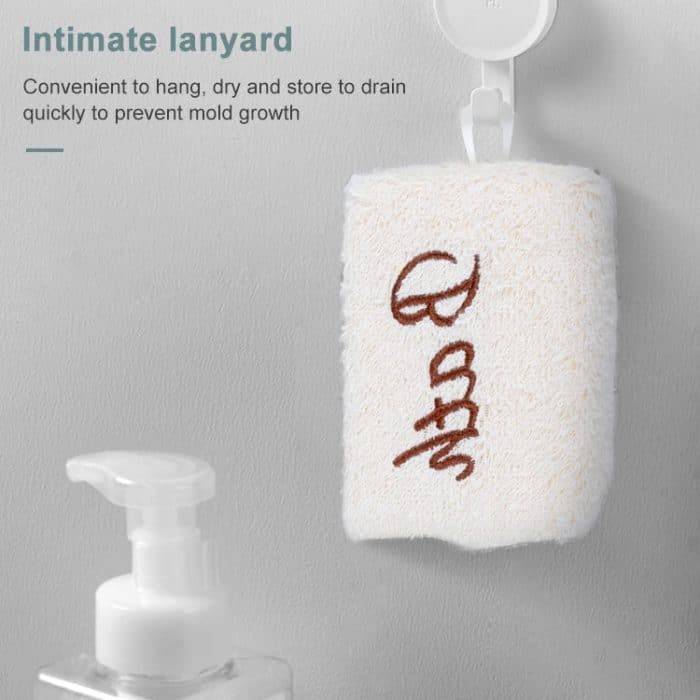 2 PCS besticktes Fasergewebe Schwammblock Peeling Badetuch – Bild 8