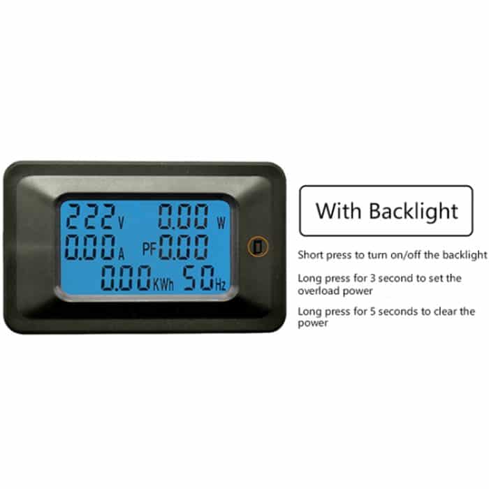 100A Haushalts-Multifunktions-Wattstundenzähler AC Digitaler Spannungs- und Stromzähler Leistungsmonitor – Bild 4