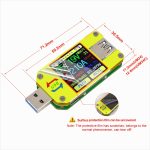 USB 3.0-Farbdisplay-Bildschirmtester, Spannungs-Strom-Messung, Typ-C-Messgerät, unterstützt Android-App, UM34 without Bluetooth, UM34C with Bluetooth – Bild 4