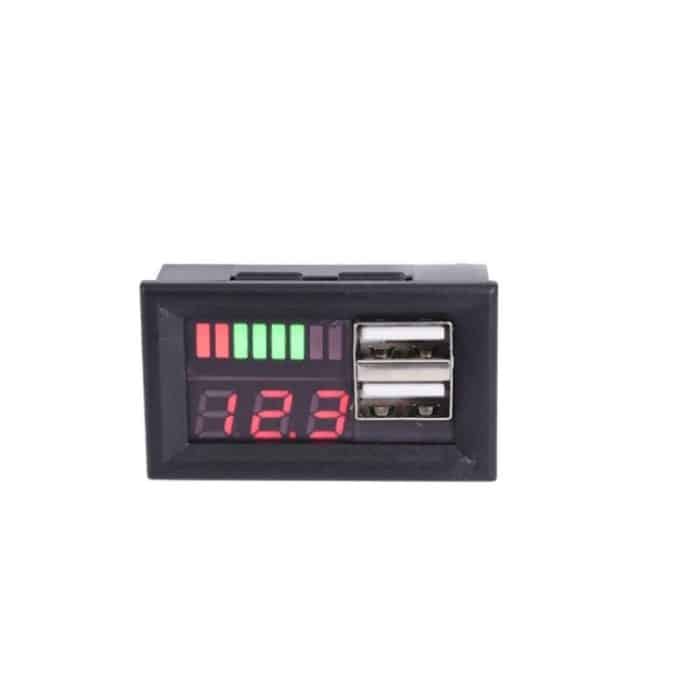 DL-USB-02 Auto 12V Batteriespannung Leistungsanzeige Messkopf Integrierter Dual-USB-Ausgang 5V2A Spannungsumwandlung – Bild 1