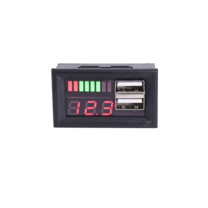 DL-USB-02 Auto 12V Batteriespannung Leistungsanzeige Messkopf Integrierter Dual-USB-Ausgang 5V2A Spannungsumwandlung – Bild 3