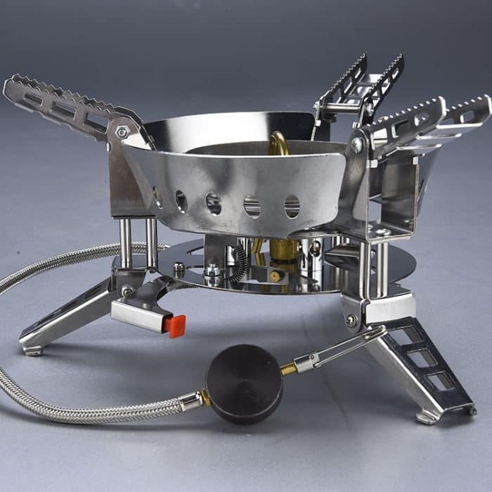 Outdoor Camping Winddichter Herd Tragbarer Gasherd Split Mini Herd Kochgeschirr – Bild 5