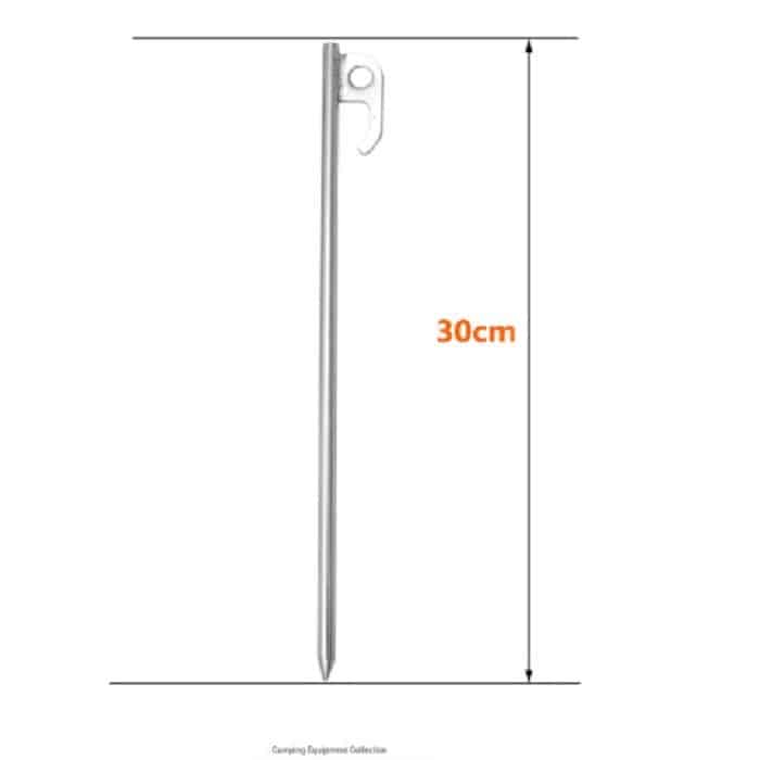 Outdoor Robust 30cm Edelstahl Camping Markisenzelt Stakes Pegs für Camping Travel Tent Accessor – Bild 4