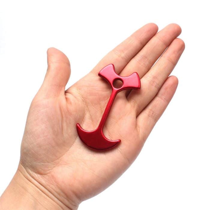 4 PCS Camping Zelt Peg Pfad Deck Board Fishbone Nagel Anker Zelt Peg Winddichtes Zelt Seil Nagelboden Outdoor Travel Hook – Bild 6