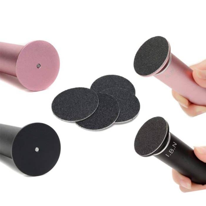 60 Stück Ersatz-Schleifpapierscheiben für elektrische Fußpolierer, 60 Mesh (Grit), 80 Mesh(Medium Sand), 100 Mesh(Fine Sand), 180 Mesh(Extra Fine Sand) – Bild 3