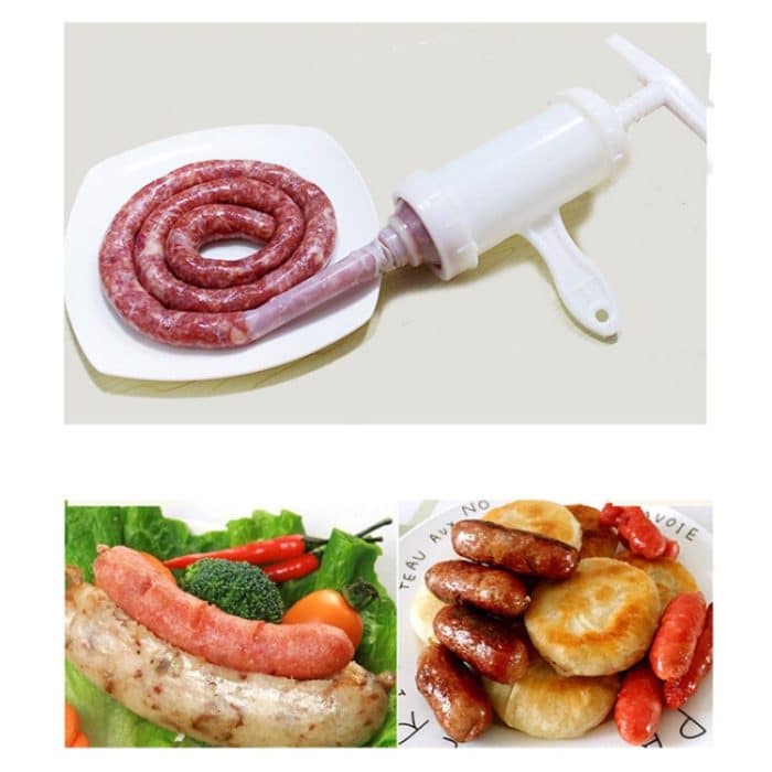 2 PCS Wurstmaschine Meat Stuffer Filler Handbetriebener Salami Maker – Bild 3