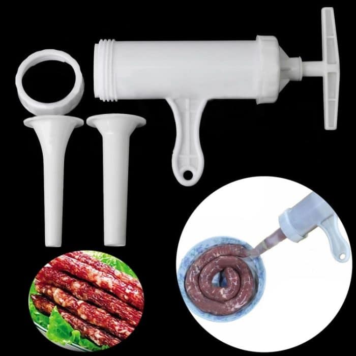 2 PCS Wurstmaschine Meat Stuffer Filler Handbetriebener Salami Maker – Bild 5