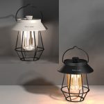 Hängende Camping-Lichter für den Außenbereich, Zeltbeleuchtung, Atmosphärenlichter, Handle Black, Handle White – Bild 2