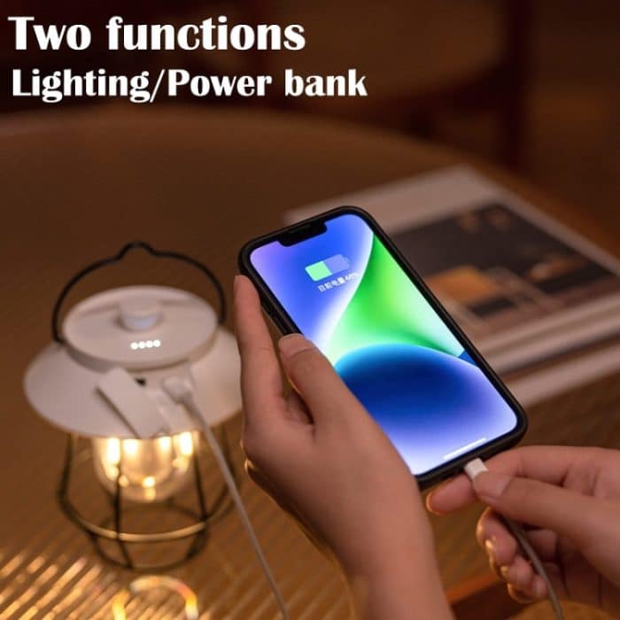 Hängende Camping-Lichter für den Außenbereich, Zeltbeleuchtung, Atmosphärenlichter, Handle Black, Handle White – Bild 5