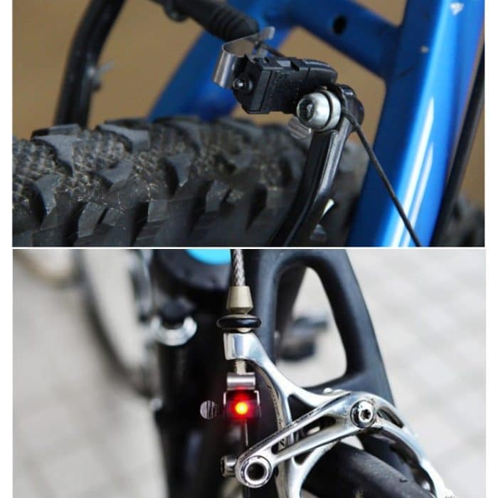 Mini Brake Bike Light Universalhalterung Heck Heckradfahren LED-Licht Hohe Helligkeit Wasserdichtes Fahrradzubehör – Bild 3