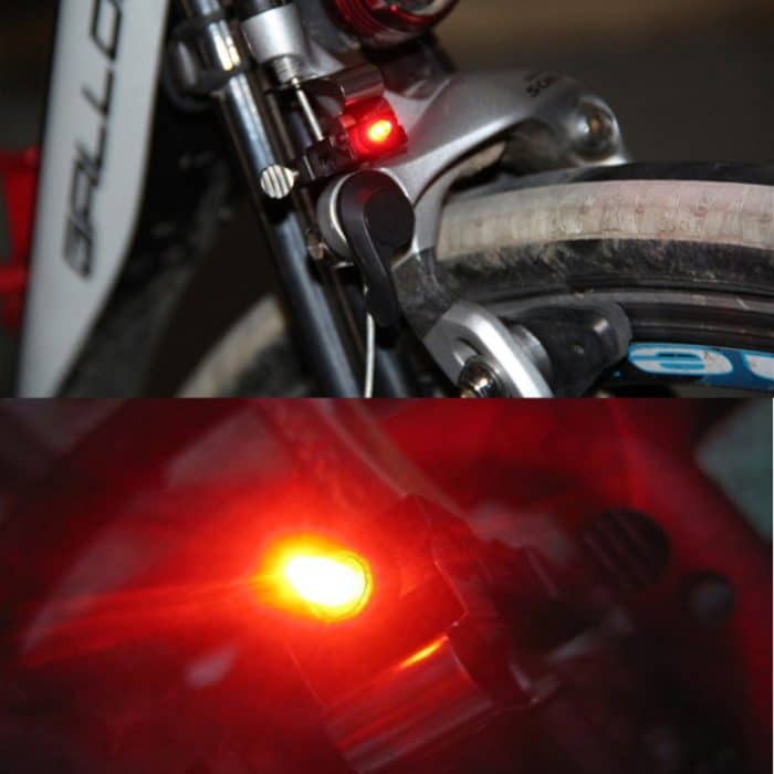 Mini Brake Bike Light Universalhalterung Heck Heckradfahren LED-Licht Hohe Helligkeit Wasserdichtes Fahrradzubehör – Bild 4