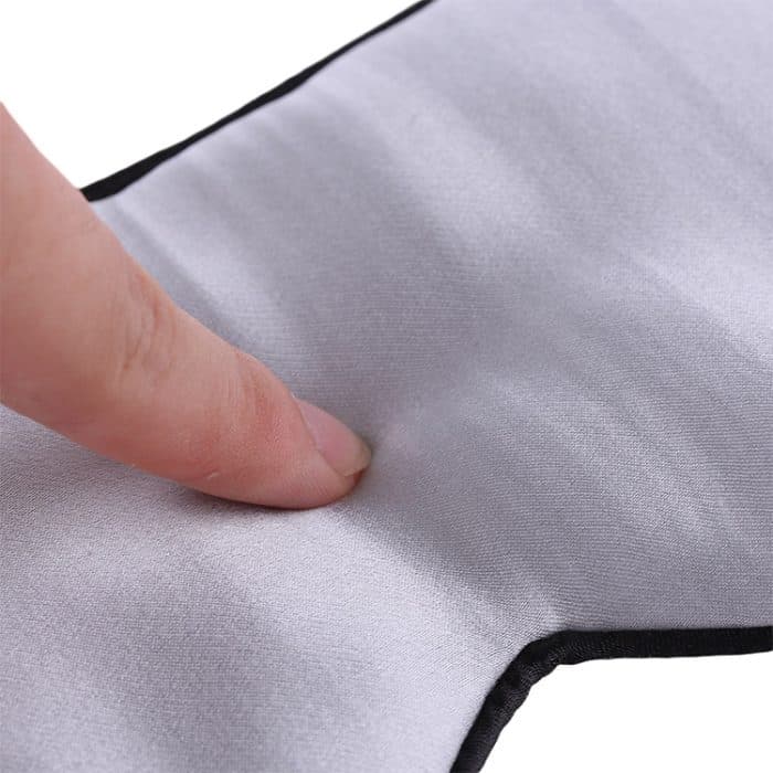 2 Stück reine Seide Schlaf-Rest-Augenmaske, gepolsterte Schattenabdeckung, Reise-Entspannungshilfe, Augenbinden – Bild 4