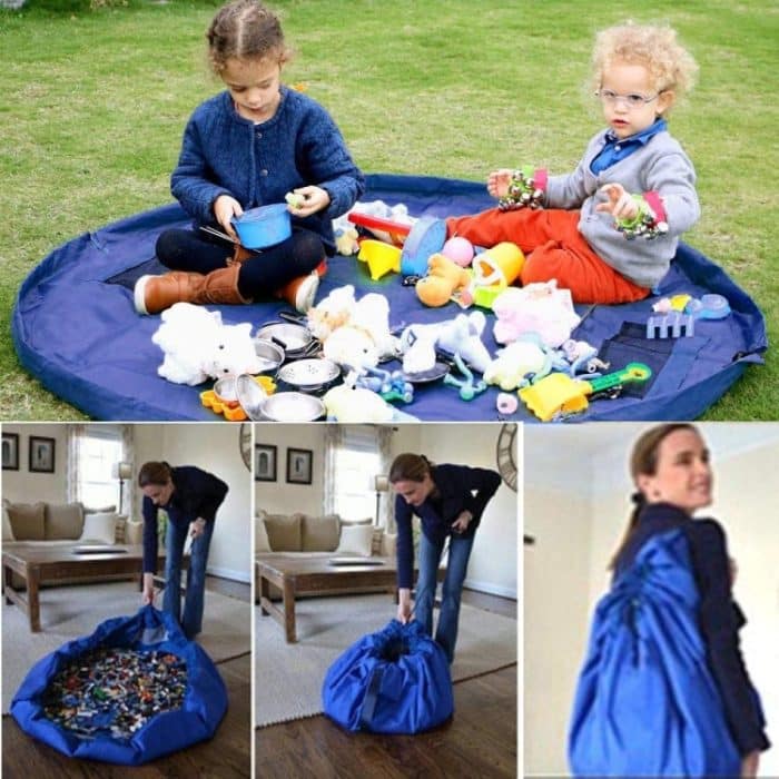 Tragbare Kinderspielzeug-Aufbewahrungstasche, modische praktische Tasche mit Kordelzug, 150cm, 100cm, 45cm – Bild 3