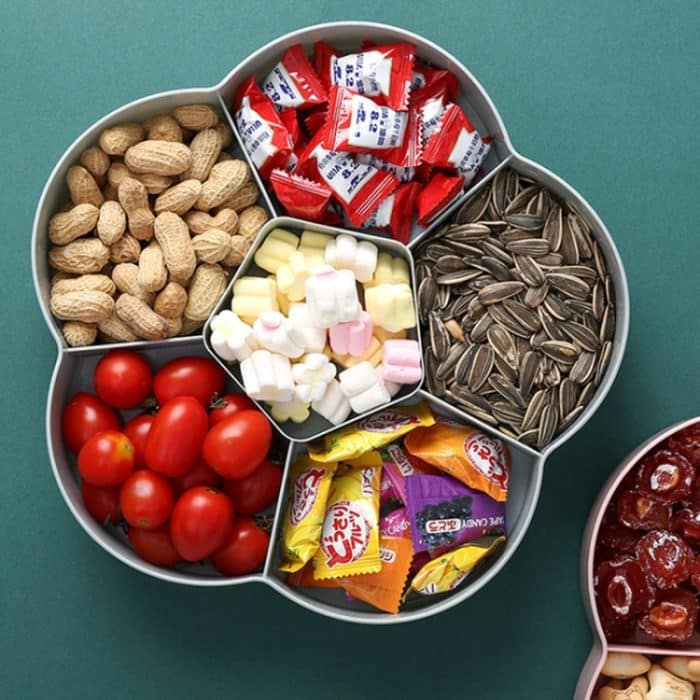 Blumenförmige transparente Aufbewahrungsbox für Hochzeitssüßigkeiten, Snacks und Trockenfrüchte, Single Layer, Double Layer – Bild 5
