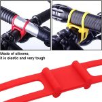 5 PCS Silikon Strap Mountain Rennrad Taschenlampe Telefon Taschenlampe Elastische Bandage Fahrrad Licht Halterung – Bild 4