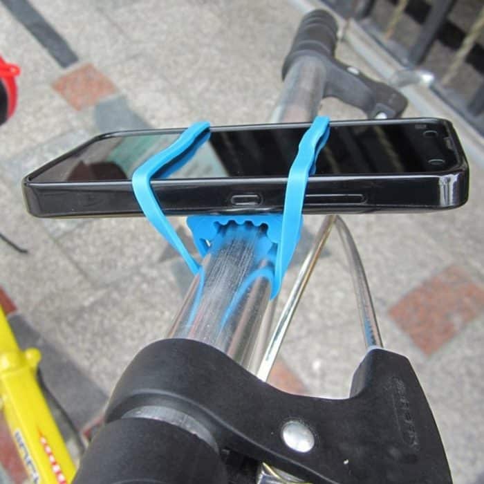 5 PCS Silikon Strap Mountain Rennrad Taschenlampe Telefon Taschenlampe Elastische Bandage Fahrrad Licht Halterung – Bild 6