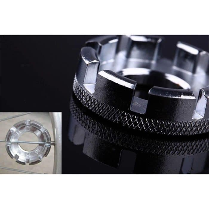 Fahrrad-Speichenschlüssel-Werkzeug, 8-Wege-Rad-Felgenschlüssel, Reparatur-Werkzeug-Zubehör – Bild 4