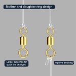 100 Stück Angelausrüstungszubehör, Zimu-Drehgelenk, vergoldetes Drehgelenk-Angelzubehör, Length 1.1cm, Length 1.0cm, Length 0.9cm, Length 0.8cm – Bild 4