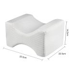 Orthopädisches Memory-Schaum-Kniekeilkissen zum Schlafen, Ischias, Rücken, Hüfte, Gelenk, Schmerzlinderung, Kontur, Oberschenkel, Beinpolster, Stützkissen, White, Grey grid, Navy Blue grid, White+bandage, Grey grid+bandage, Navy blue grid+bandage... – Bild 2