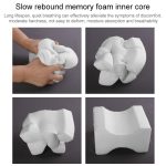 Orthopädisches Memory-Schaum-Kniekeilkissen zum Schlafen, Ischias, Rücken, Hüfte, Gelenk, Schmerzlinderung, Kontur, Oberschenkel, Beinpolster, Stützkissen, White, Grey grid, Navy Blue grid, White+bandage, Grey grid+bandage, Navy blue grid+bandage... – Bild 3