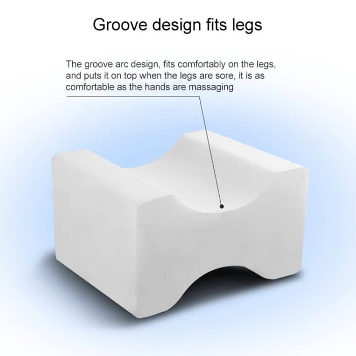 Orthopädisches Memory-Schaum-Kniekeilkissen zum Schlafen, Ischias, Rücken, Hüfte, Gelenk, Schmerzlinderung, Kontur, Oberschenkel, Beinpolster, Stützkissen, White, Grey grid, Navy Blue grid, White+bandage, Grey grid+bandage, Navy blue grid+bandage... – Bild 5
