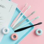 10 in 1 Haushalt Macaron Bambus Holzkohle Erwachsene Eis Weiches Haar Zahnbürste – Bild 3