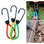 3 PCS Outdoor Camping Zelt Elastische Seilschnalle Hochelastische Festgurte Campingzubehör, zufällige Farblieferung