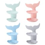 Stanzfreie Doppelschicht-Seifenbox für das Badezimmer, ohne Spuren, Wandbehang, Abfluss-Seifenhalter, zufällige Farblieferung – Bild 2