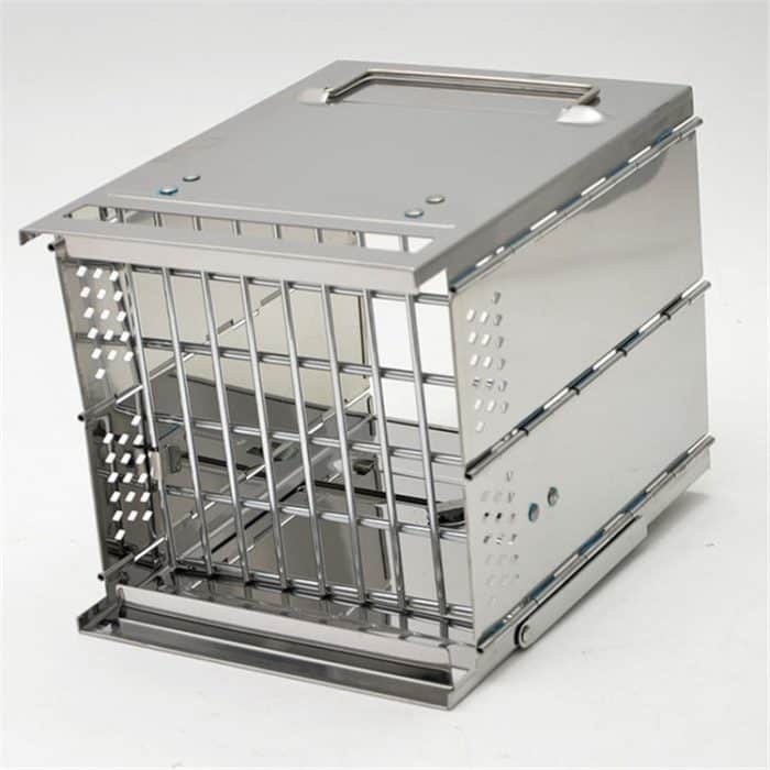 Tragbarer Edelstahl-Klappgrillofen Holzkohlegrillgrill Outdoor-Camping-Holzofen – Bild 3