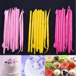 28 PCS Mini Fondant Styling Gravur Gruppe Werkzeuge Kuchen Gravur Stift, 28 PCS Yellow, 28 PCS Rose Red, 28 PCS Pink – Bild 3
