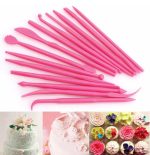 28 PCS Mini Fondant Styling Gravur Gruppe Werkzeuge Kuchen Gravur Stift, 28 PCS Yellow, 28 PCS Rose Red, 28 PCS Pink – Bild 4