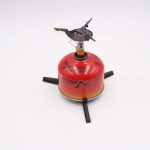 Outdoor-Herd Flachgastank Lange Gastankbasis Dreibeinige Halterung Zusammenklappbare Gasflaschenhalterung – Bild 3