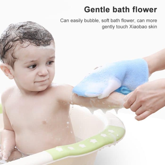 Cartoon Kinder doppelseitiges Badetuch verdickte Badehandschuhe – Bild 4