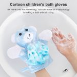 Cartoon Kinder doppelseitiges Badetuch verdickte Badehandschuhe – Bild 8
