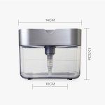 Drücken Sie Seifenspender, Küchenwaschmittel, Waschpresse, Gray, Silver – Bild 3