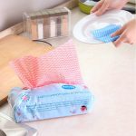 80-Blatt-Pull-Typ-Umweltschutz-Einweg-Vlies-Geschirrtuch, Non-woven DishCloth(Red), Non-woven DishCloth(Blue), Non-woven DishCloth(Green), Non-woven DishCloth(Beige) – Bild 3