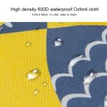 Tragbare Lunchtasche, Oxford-Stoff, Fischmuster, großer Behälter, wärmeisolierter Kühler – Bild 4