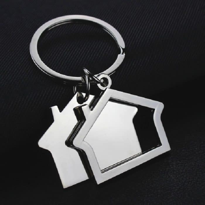 2 PCS Creative House Keychain Cottage Kleiner Geschenkanhänger – Bild 1