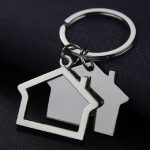 2 PCS Creative House Keychain Cottage Kleiner Geschenkanhänger – Bild 2