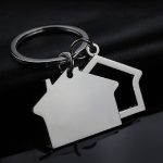 2 PCS Creative House Keychain Cottage Kleiner Geschenkanhänger – Bild 3