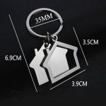 2 PCS Creative House Keychain Cottage Kleiner Geschenkanhänger – Bild 4