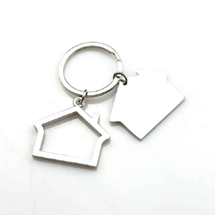 2 PCS Creative House Keychain Cottage Kleiner Geschenkanhänger – Bild 5