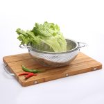 3 Stück runder Waschkorb aus Edelstahl, binauraler Reiswaschkorb, Abflussbecken, 19cm, 22cm, 25cm, 28cm, 31cm – Bild 4