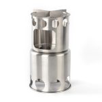 Outdoor-Edelstahl-winddichter Herd, tragbares Camping-Bratofen-Set, Wood Stove, Stove Set, Stove Set+Wood Stove