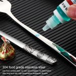 Tragbares Geschirrset aus Edelstahl für Studenten und Büroangestellte, 2 PCS / Set Silver, 3 PCS / Set Silver, 2 PCS / Set Gold, 3 PCS / Set Gold, 2 PCS / Set Rose Gold, 3 PCS / Set Rose Gold, 2 PCS / Set Black, 3 PCS / Set Black – Bild 9