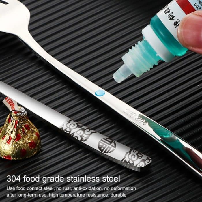 Tragbares Geschirrset aus Edelstahl für Studenten und Büroangestellte, 2 PCS / Set Silver, 3 PCS / Set Silver, 2 PCS / Set Gold, 3 PCS / Set Gold, 2 PCS / Set Rose Gold, 3 PCS / Set Rose Gold, 2 PCS / Set Black, 3 PCS / Set Black – Bild 9