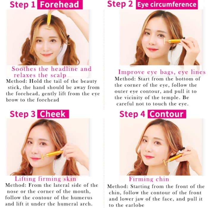 Beauty Electric Anti-Falten-Anti-Aging-Straffungs-Gesichts-Impuls-Rollenmassagegerät – Bild 13