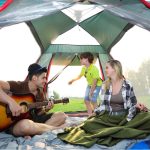 Outdoor 3-4 Personen Strandverdickung Regensicher Automatische Geschwindigkeit Öffnen Vierseitiges Campingzelt, Automatic Vinyl, Upgraded Large Vinyl – Bild 7