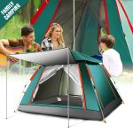 Outdoor 3-4 Personen Strandverdickung Regensicher Automatische Geschwindigkeit Öffnen Vierseitiges Campingzelt, Automatic Vinyl, Upgraded Large Vinyl – Bild 9