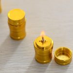 Tragbare Mini-Metall-Alkohol-Lampenflasche für Camping und Laboratorien im Freien – Bild 2